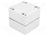 Enclosure: multipurpose; X: 80mm; Y: 80mm; Z: 80mm; ABS; IP65; screwed COMBIPLAST