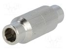 Coupler; shielded; straight; screw terminal; for cable; 7mm 