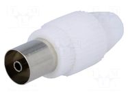 Connector: coaxial 9.5mm (IEC 169-2); plug; female; straight Goobay