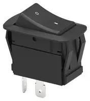 ROCKER SWITCH, DPST, 20A, QC, PANEL