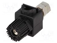 Connector: 4mm banana; socket; 60A; 60VDC; black; 64mm; 30mΩ CLIFF