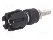 Connector: 4mm banana; socket; 30A; 60VDC; 59mm; black; 30mΩ CLIFF