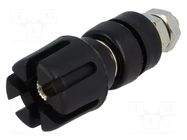 Connector: 4mm banana; socket; 30A; 60VDC; 48mm; black; 30mΩ CLIFF