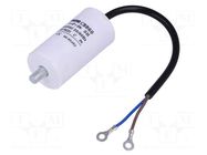 Capacitor: polypropylene; motors, run; 8uF; 450V; Ø35x65mm; ±5% SR PASSIVES