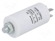 Capacitor: polypropylene; motors, run; 1uF; 450V; Ø30x57mm; ±5% SR PASSIVES