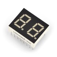 7-segment display x2 - 10mm red - common cathode