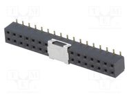 Socket; pin strips; female; PIN: 34; vertical; 2mm; SMT; 2x17 HSM