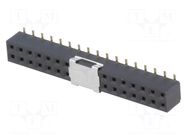 Connector: pin strips; socket; female; PIN: 34; vertical; SMT; 2mm HSM