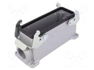 Enclosure for connectors: HDC; size E24; with double latch; M25 AMPHENOL