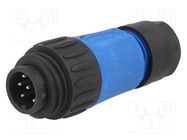 Connector: circular; plug; for cable; PIN: 7; male; soldering; 250V AMPHENOL