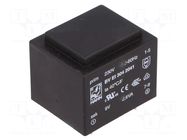 Transformer: encapsulated; 2.6VA; 230VAC; 9V; 289mA; PCB; BVEI HAHN