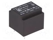 Transformer: encapsulated; 0.5VA; 230VAC; 12V; 42mA; PCB; BV HAHN