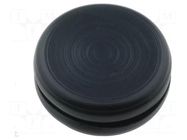 Grommet; with bulkhead; Ømount.hole: 12.5mm; Øhole: 9.5mm; PVC ESSENTRA