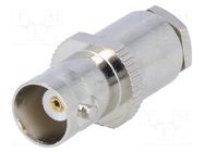 Connector: BNC; plug; female; straight; 75Ω; RG59; soldering YIZN Jiangsu Tengyu Electronics co.