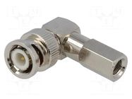 Connector: BNC; plug; male; angled 90°; twist-on; for cable YIZN Jiangsu Tengyu Electronics co.