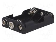 Holder; AAA,R3; Batt.no: 3; 6F22 type; black COMF