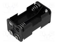 Holder; AA,R6; Batt.no: 4; 6F22 type; black COMF