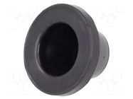 Grommet; Ømount.hole: 38mm; rubber; black; Panel thick: max.2mm ELPROD