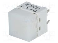 Switch: keypad; Pos: 2; SPST-NO; 0.05A/24VDC; white; LED; yellow; THT OMRON Electronic Components