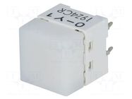 Switch: keypad; Pos: 2; SPST-NO; 0.05A/24VDC; white; LED; yellow; THT OMRON Electronic Components