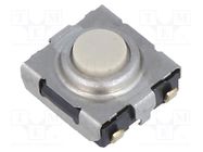 Microswitch TACT; SPST-NO; Pos: 2; 0.05A/24VDC; SMT; none; 1.57N OMRON Electronic Components