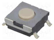 Microswitch TACT; SPST-NO; Pos: 2; 0.05A/24VDC; SMT; none; 1.47N OMRON Electronic Components