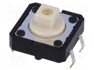 Microswitch TACT; SPST-NO; Pos: 2; 0.05A/24VDC; THT; none; 1.27N OMRON Electronic Components