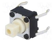 Microswitch TACT; SPST-NO; Pos: 2; 0.05A/24VDC; THT; none; 0.98N OMRON Electronic Components