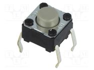 Microswitch TACT; SPST-NO; Pos: 2; 0.05A/24VDC; THT; none; 1.47N OMRON Electronic Components