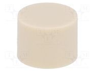 Button; push-in; 7mm; -25÷70°C; round; ivory; Ø9.5mm OMRON Electronic Components