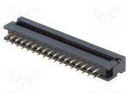 Connector: IDC transition; PIN: 34; IDC,THT; for ribbon cable 