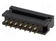 Connector: IDC; PIN: 14; 1A; IDC,THT; for ribbon cable; 2.54mm; 2x7 CONNFLY