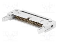 Plug; IDC; male; PIN: 34; with ejector; IDC; for ribbon cable; 3A CONNFLY