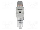 Compressed air filter/regulator; 1250l/min; 5um; Mat: aluminium SMC
