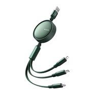 3in1 USB to USB-C / Lightning / Micro USB Cable, Mcdodo CA-7257, 3.5A, 1.2m (green), Mcdodo