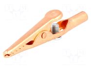 Crocodile clip; 10A; 70VDC; 33VAC; max.8mm; Type: non-insulated SCHÜTZINGER