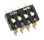 DIP SWITCH, 0.025A, 24VDC, 6 POS, SMD