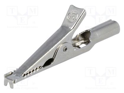 Crocodile clip; 5A; 60VDC; Grip capac: max.16mm; Socket size: 4mm HIRSCHMANN T&M AGF20
