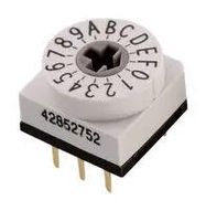 ROTARY CODED SW, BCD, 0.15A, 24VDC, THT