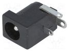 Socket; DC supply; male; 5.5/2.5mm; 5.5mm; 2.5mm; THT; 1A; -25÷85°C ADAM TECH