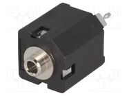 Socket; Jack 3,5mm; female; without nut,stereo; ways: 3; straight AMPHENOL