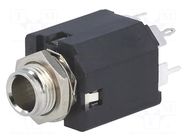 Connector: Jack 6,3mm; socket; female; stereo,with double switch AMPHENOL