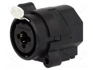 Connector: Jack 6,3mm + XLR; socket; female; straight; THT; IP40 AMPHENOL