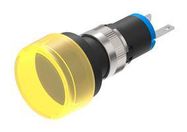 LED PANEL INDICATOR, YELLOW, 8MM, 3VDC