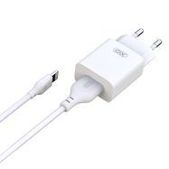 Wall Charger with Lightning Cable XO L99+ NB103 2.4A (white), XO