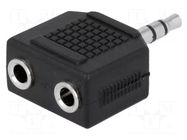 Splitter; Jack 3.5mm socket x2,Jack 3.5mm plug; stereo CHANGZHOU DAHUA IMP AND EXP (GROUP) CO