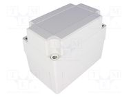 Enclosure: multipurpose; X: 80mm; Y: 130mm; Z: 100mm; MNX; grey; IK08 FIBOX