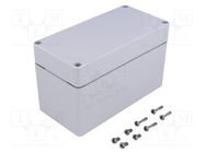 Enclosure: multipurpose; X: 80mm; Y: 160mm; Z: 95mm; EURONORD; ABS FIBOX