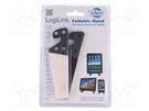 Tablet/smartphone stand; white,black; Kit: 2 stands; foldable LOGILINK