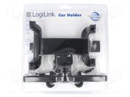 Car holder; black; for headrest LOGILINK